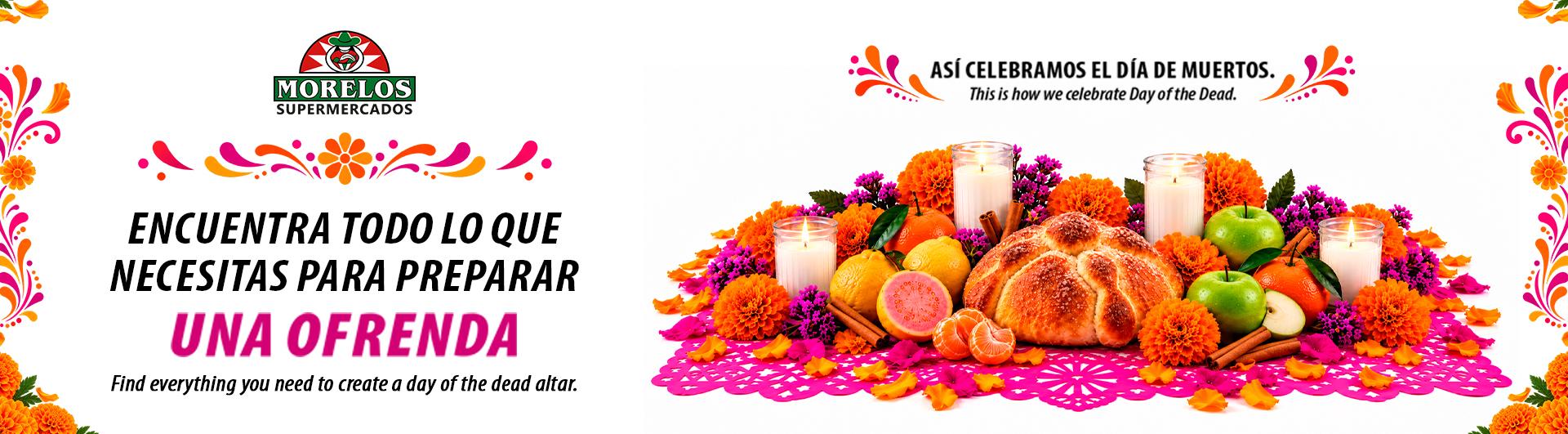 Así celebramos el Día de Muertos. Encuentra todo lo que necesitas para preparar una ofrenda. / This is how we celebrate Day of the Dead.