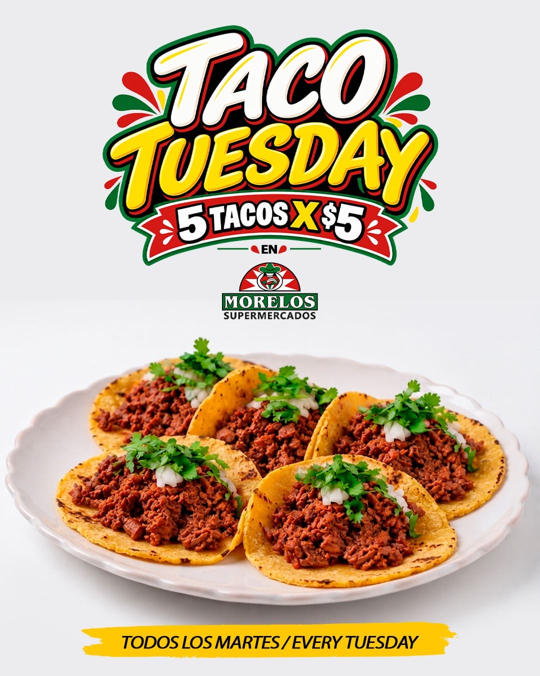 Campaña Taco Tuesday de Supermercados Morelos